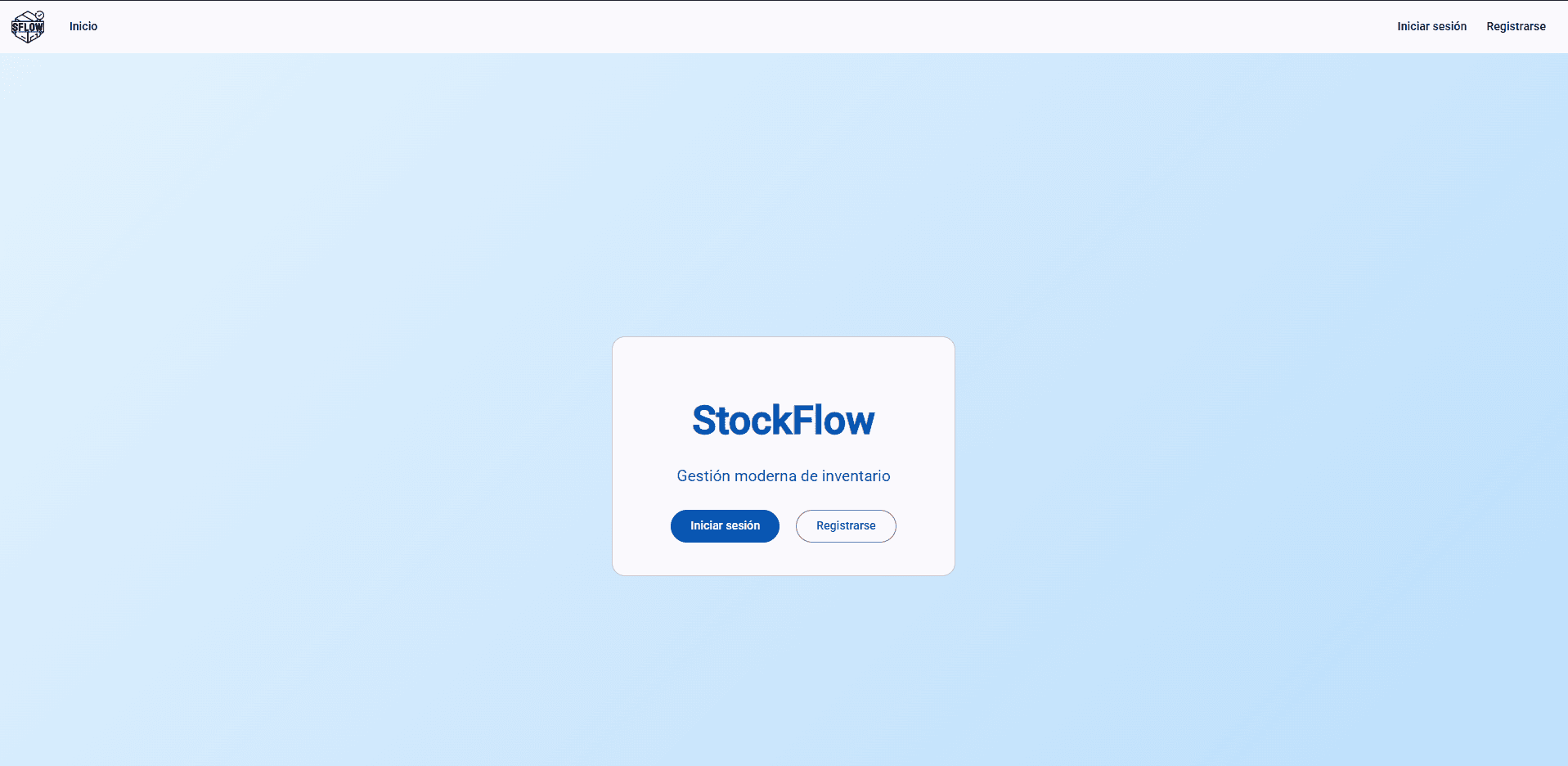 Stockflow | Aplicación web de control de inventario para PYMES
